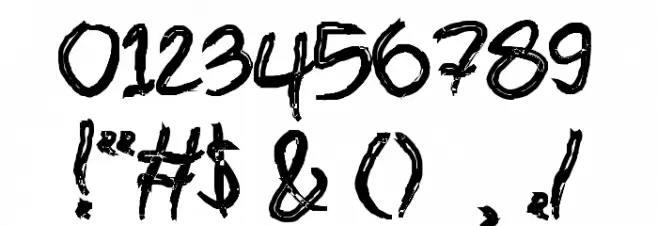 brush Bold Font OTHER CHARS