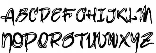 brush-Bold 字体 大写