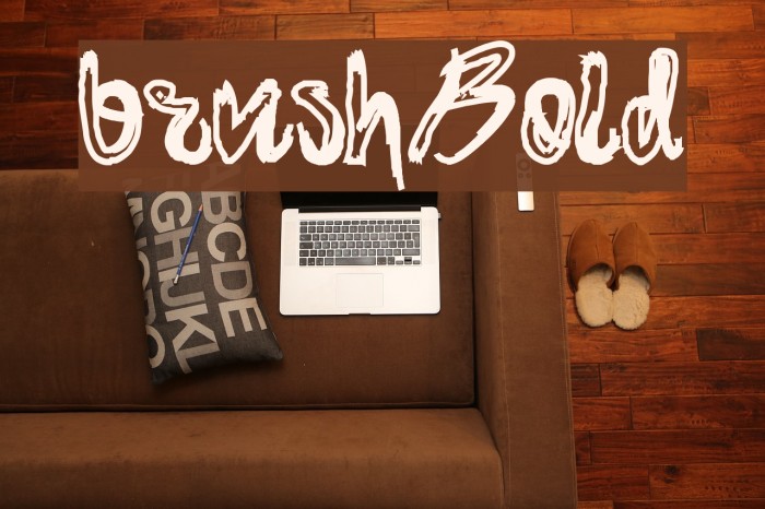 brush-Bold Шрифта examples