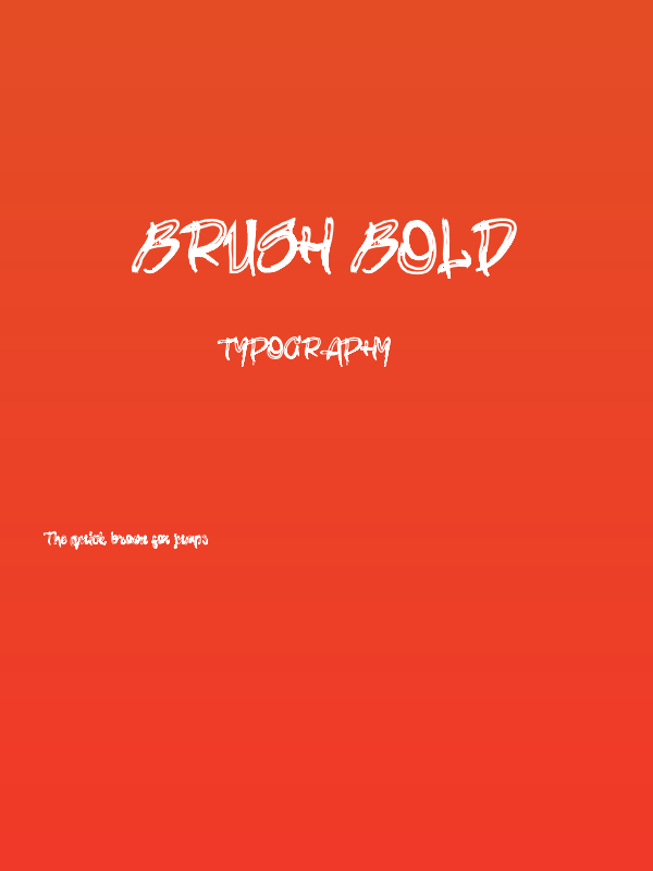 brush-Bold Poster