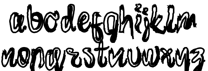 brush-Bold Шрифта строчной