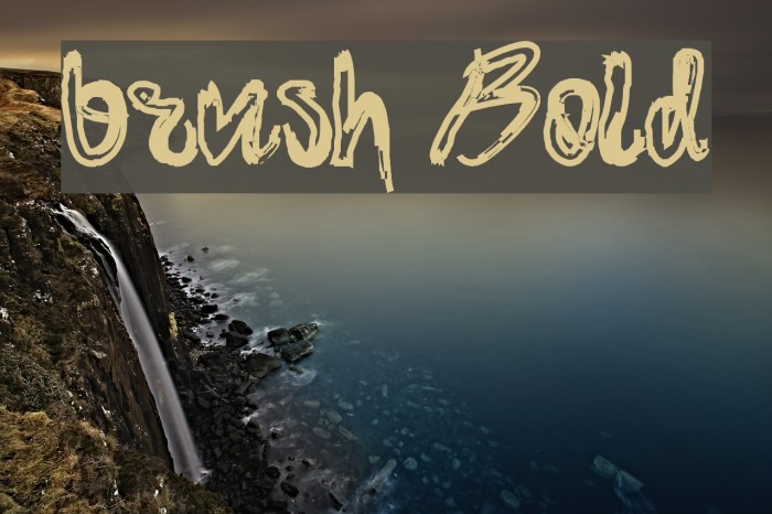 brush Bold Caratteri examples