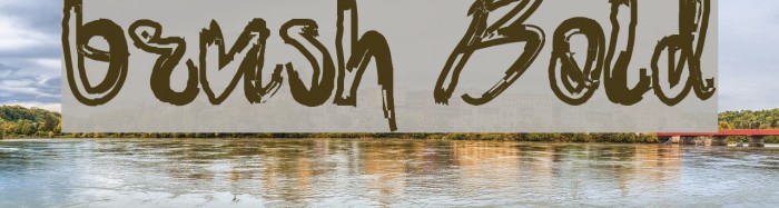 brush Bold Caratteri examples