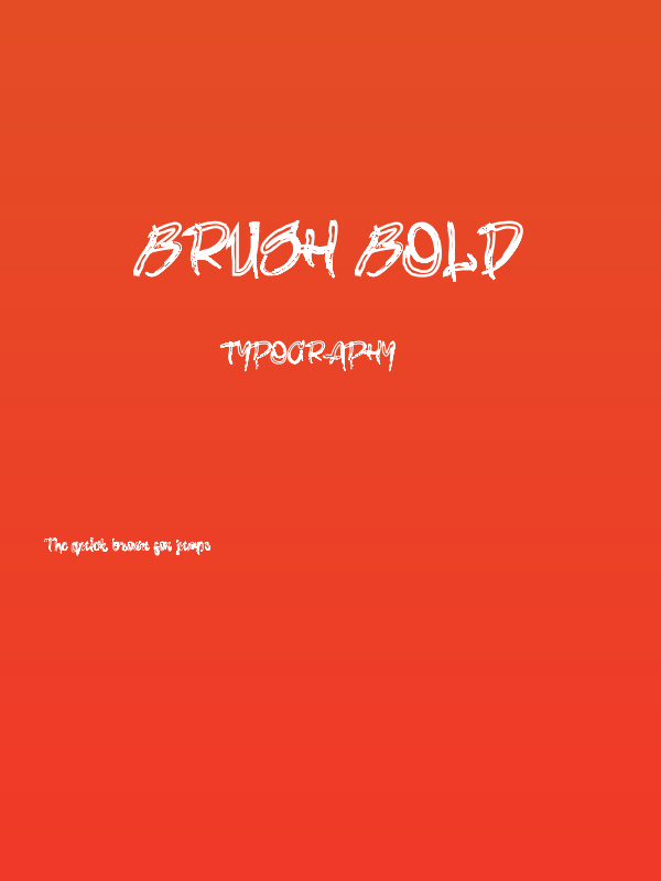 brush Bold Poster