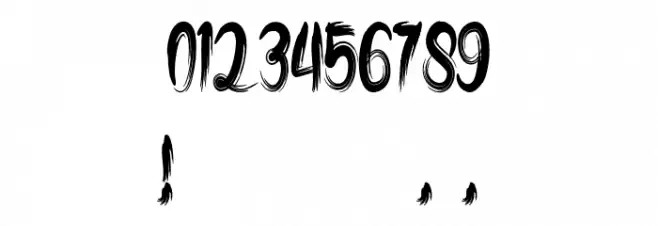 brush-artdesign Font OTHER CHARS