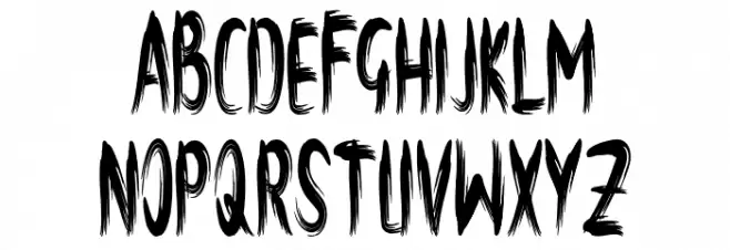 brush-artdesign フォント 大文字