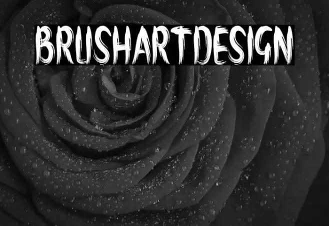 brush-artdesign Font examples