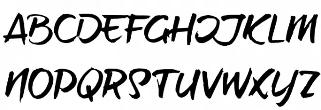 brush-tipTerrence Polices MAJUSCULES