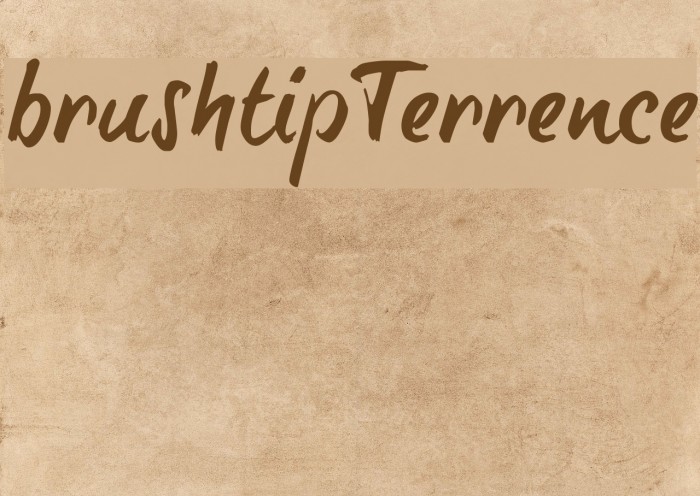 brush-tipTerrence Font examples