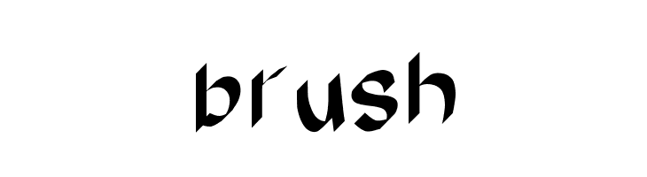 brush  フリーフォントのダウンロード