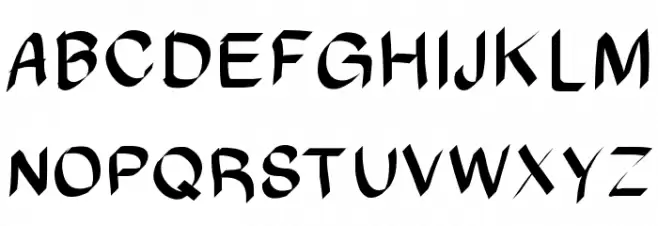 brush フォント 大文字