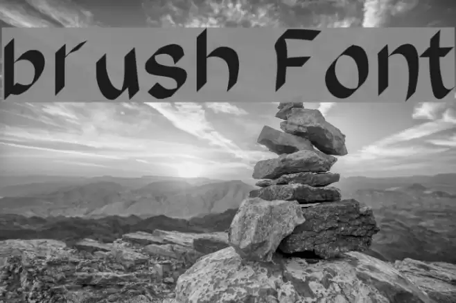 brush Font examples