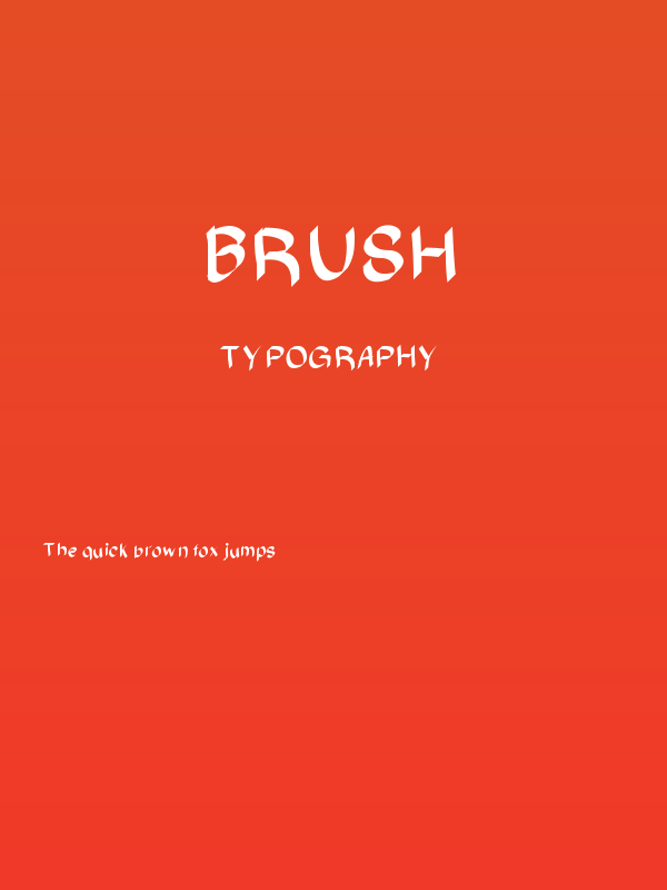 brush Poster