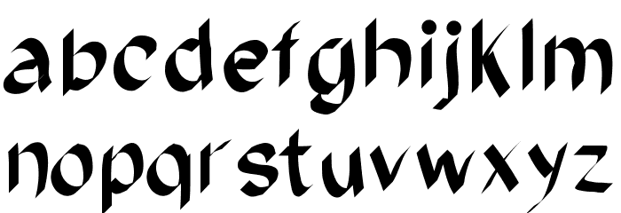 brush Font LOWERCASE