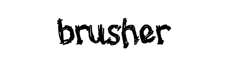 brusher  font caratteri gratis