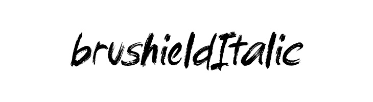 brushield Italic  Скачать бесплатные шрифты