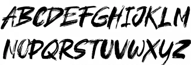brushield Italic خط أحرف كبيرة