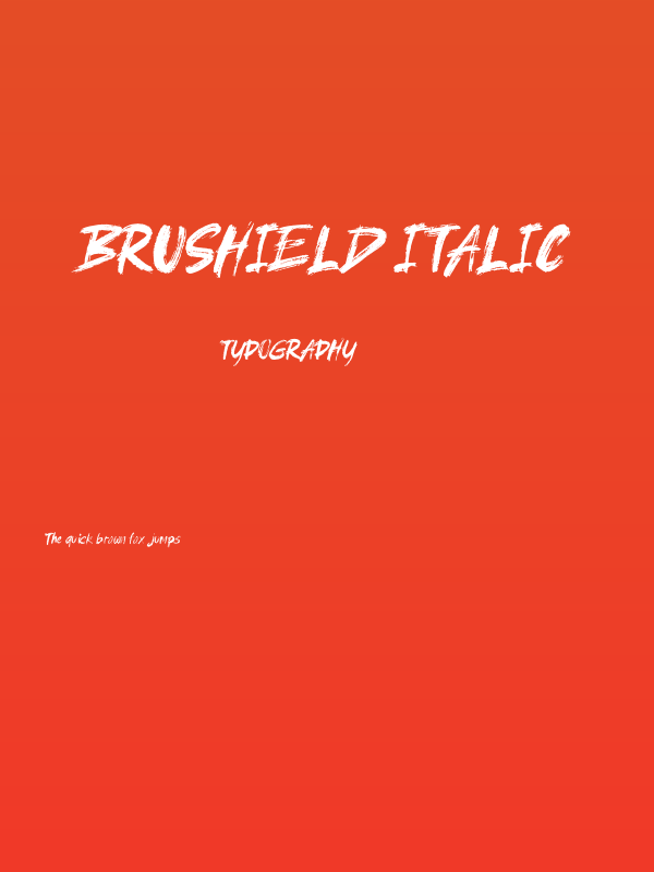 brushield Italic Poster