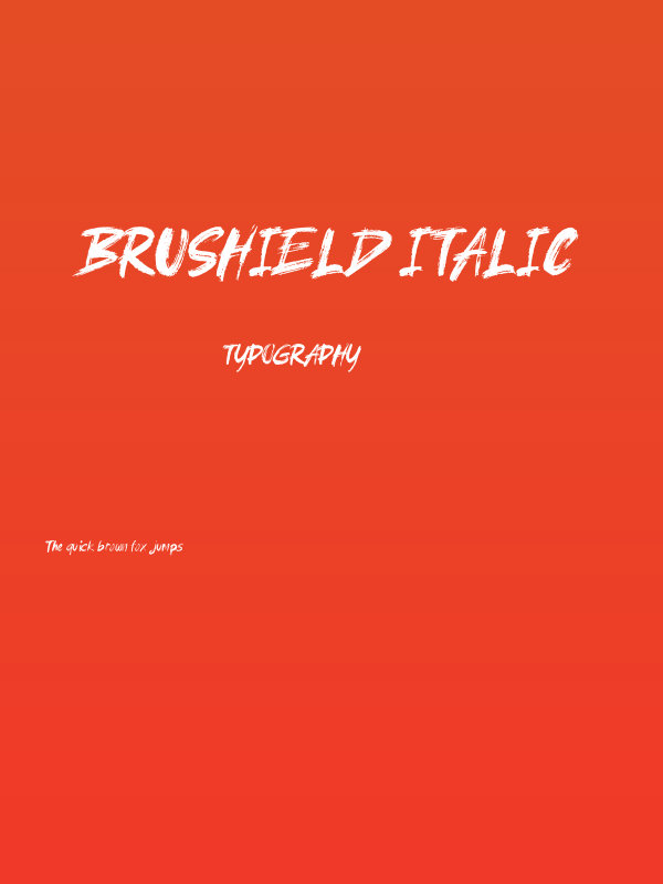 brushield Italic Poster