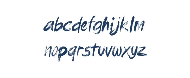 brushield Italic Lowercase