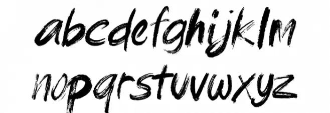 brushield Italic Font LOWERCASE