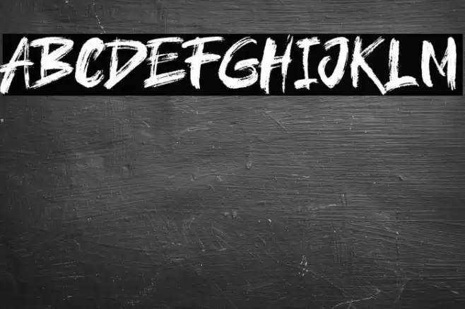 brushield Font examples