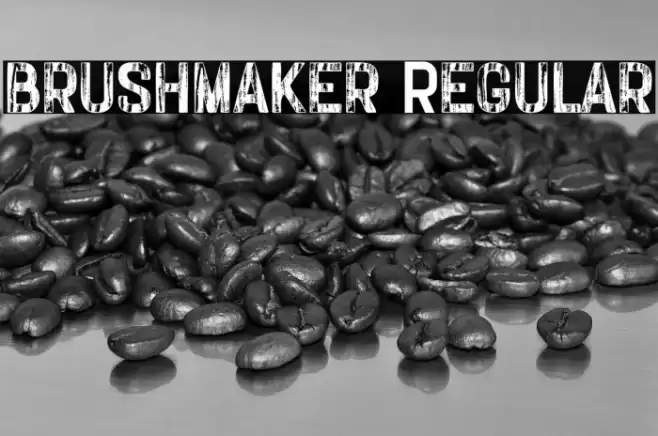 brushmaker Regular Font examples