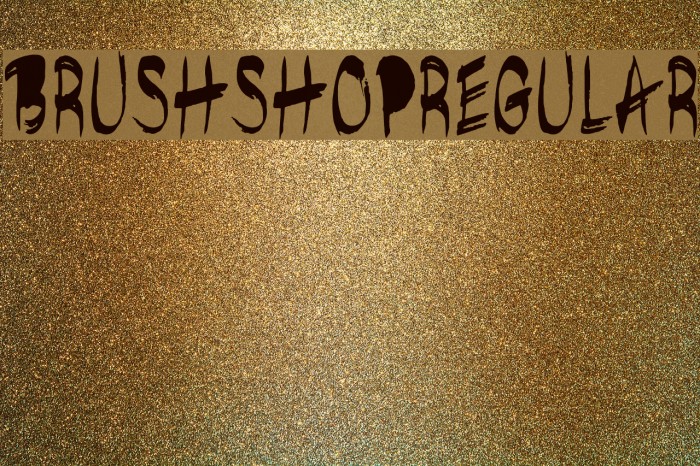 brushshopregular Font examples