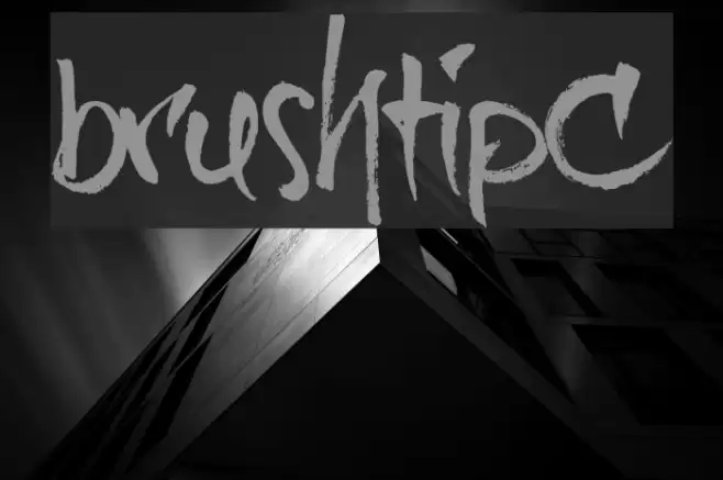 brushtip-C Font examples