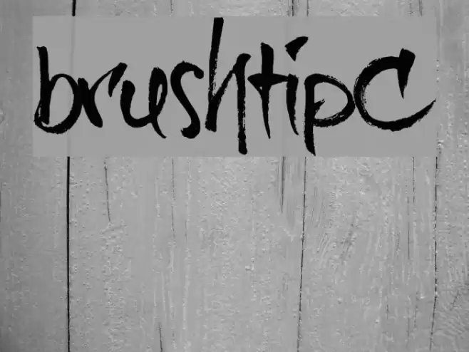 brushtip-C Font examples