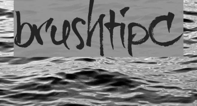 brushtip-C Font examples