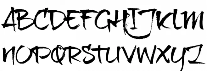 brushtipTexe TRIAL Polices MAJUSCULES