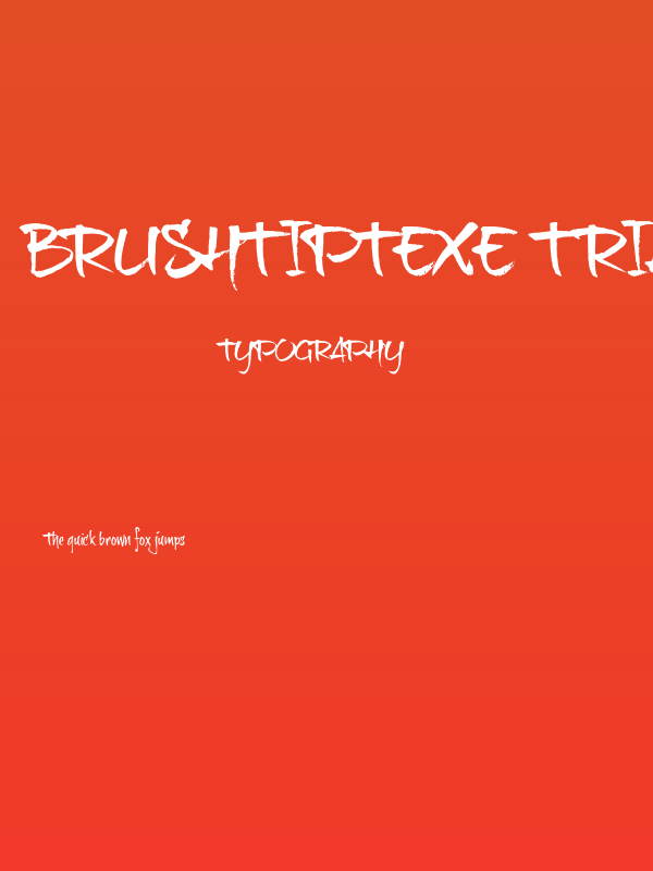 brushtipTexe TRIAL Poster