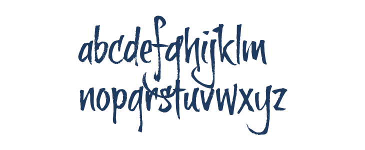 brushtipTexe TRIAL Lowercase