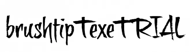brushtipTexeTRIAL  Frei Schriftart Herunterladen