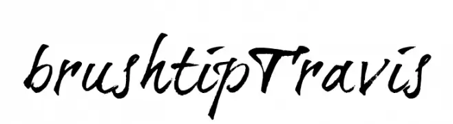 brushtipTravis  免费字体下载