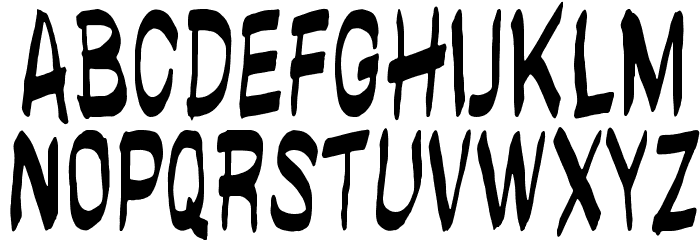 brushwall regular Font LOWERCASE