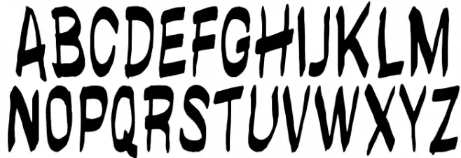 brushwallregular Font Litere mari