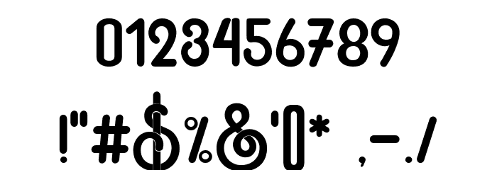 brustoni Regular Font OTHER CHARS