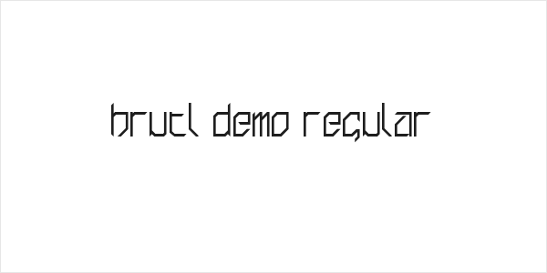 brutl demo Regular Logo