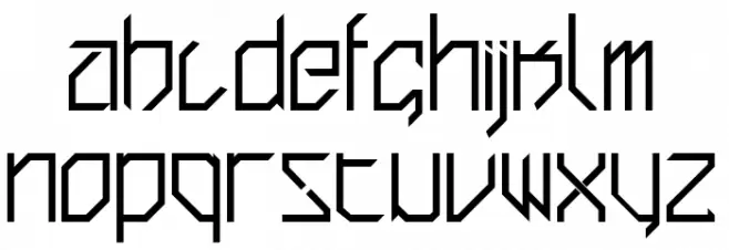 brutl demo Regular 字体 小写