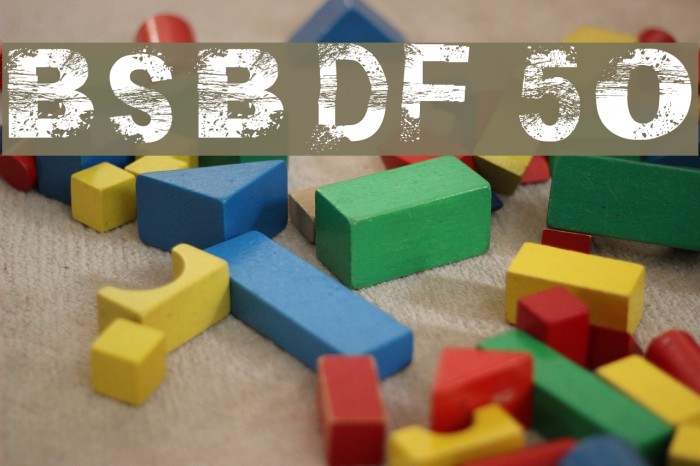 BSB DF 50 Font examples