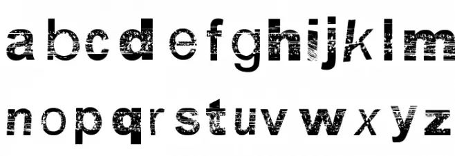 BSB DF 50 字体 小写