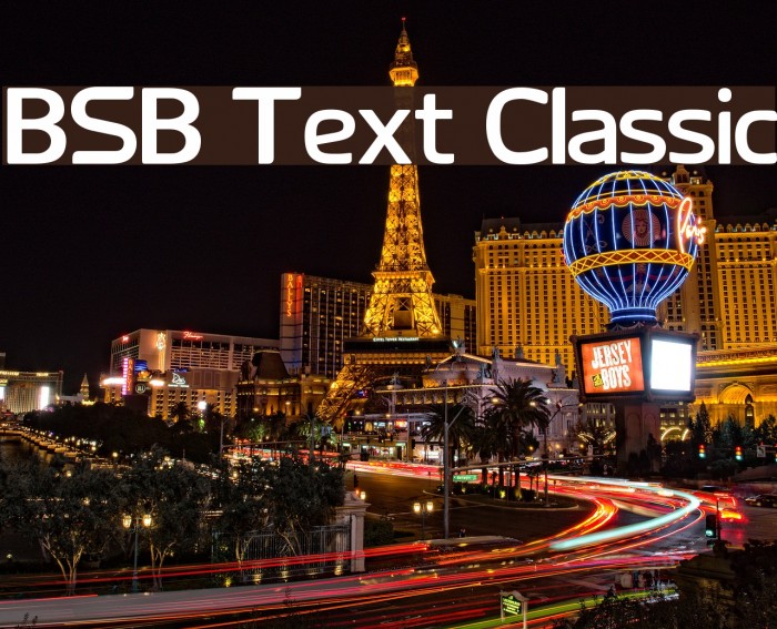 BSB Text Classic Font examples