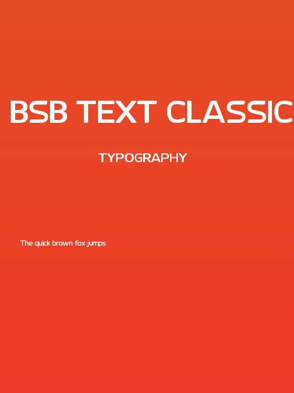 BSB Text Classic Poster