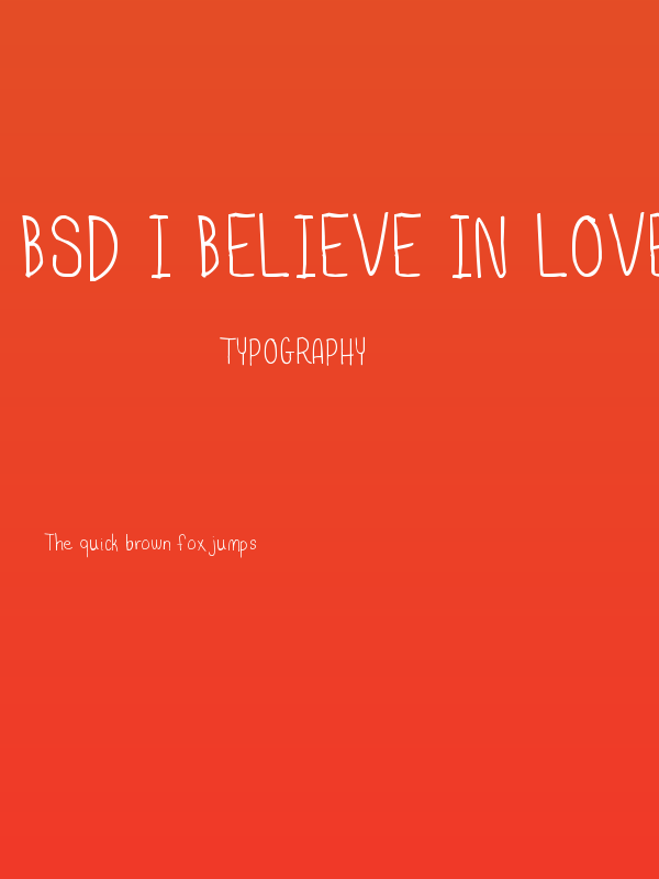 BSD I Believe In Love Poster
