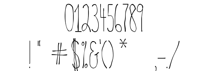 BSD Nantucket Font OTHER CHARS