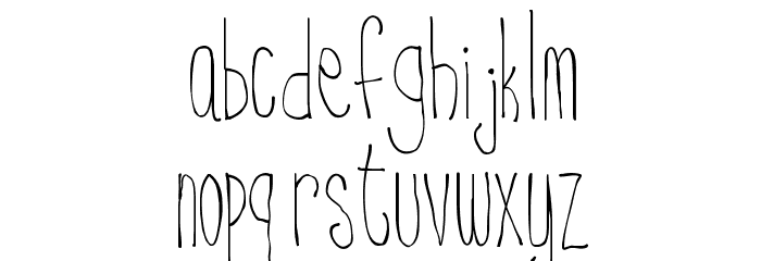 BSD Nantucket Font LOWERCASE