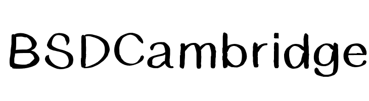 BSDCambridge  Fuentes Gratis Descargar