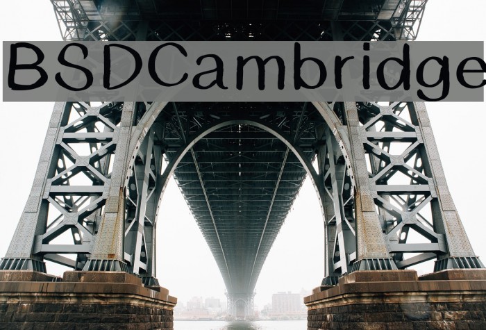 BSDCambridge Example 1